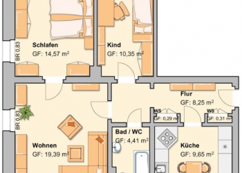 3-Raum Wohnung in grüner Lage!!!, 08412 Werdau, Etagenwohnung
