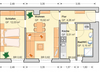 2-Raum Wohnung in Fraureuth!, 08427 Fraureuth, Erdgeschosswohnung