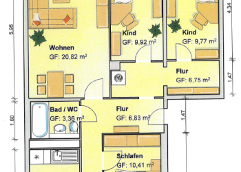 Schicke 4 Raum Wohnung auf dem Kranzberg :-), 08412 Werdau, Etagenwohnung