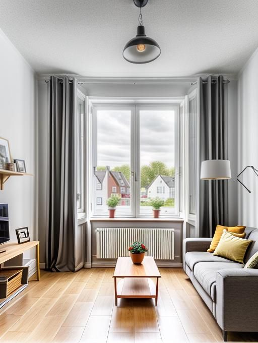 Wohnzimmer mit Blick nach draußen