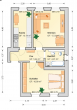 Grundriss - 2 Raum Wohnung in ruhiger Lage