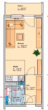 Grundriss - barrierearme 1-Raum Wohnung!