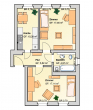 Grundriss - 2 Raum Wohnung in Leubnitz im 1. OG