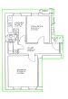 Grundriss - 2-Raum Wohnung in Leubnitz!